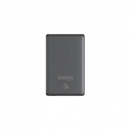 Sigma X-power SI10A7QL-MAG grey 10000mAh, Magnetic wireless 15W, PD+QC, 20W max (4827798955116)