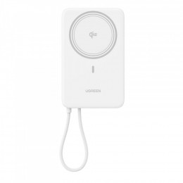 Ugreen 10000mAh 30W 1xUSB-C + 15W Magnetic Wireless + cable USB-C white (75983B)