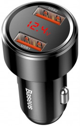Baseus Magic (2USB, 6A) QC3.0 Display Black (CCMLC20A-01)