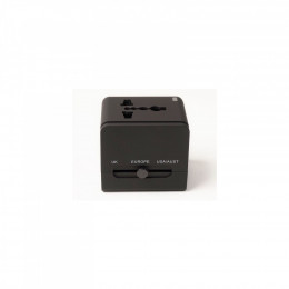 PowerPlant Международный адаптер 220В + 2*USB max2.1A (DV00DV5067)