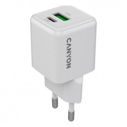 Canyon CU20AC GaN (2USB, 0.6A) PD, QC 4.0 White (CNS-CUW20AC)