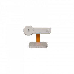 Canyon wireless charger HEXAGON WCS-310 3in1 LightGrey/Orange (CNS-WCS310LGOR)