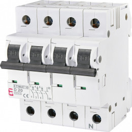 ETI ETIMAT 10 3p+N D 20А (10 kA) 2156717