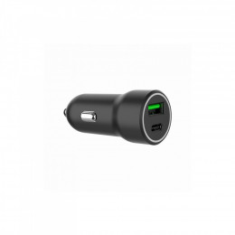 Gembird 1xUSB-A (18W QC3.0) + 1xUSB-C (20W PD) black (TA-UC-A2PDQC20-CAR-01)