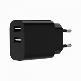 Gembird (2USBх2.4A 12W) Black (TA-UC-2A12-01-BK)