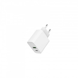 Gembird USB-A + Type-C (PD20W + QC3.0 18W) white (TA-UC-PDQC20-01-W)