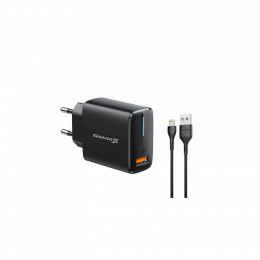 Grand-X Quick Charge QС3.0 22.5W + cableUSB-Lightning (CH-550BL)