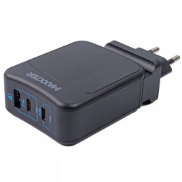 Maxxter 1USB-A + 2USB-C (PD 65W+PD 18W + QC 3.0) (WC-PD65W-01)