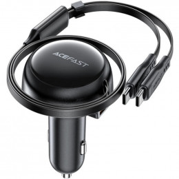 Acefast B13 (2xUSB-C+USB-A) + кабель USB Type-C 2in1, 53W Black (6974316282921)