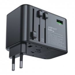 Acefast GaN Z1 Travel 72W 2xUSB-A+3xUSB-C Black (6974316282495)