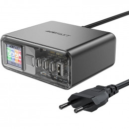 Acefast GaN Z4 Travel 218W USB-A+3xUSB-C Black (6974316282587)