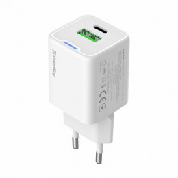 ColorWay GaN Mini 30W PD Port PPS USB (Type-C PD + USB QC4.0) White (CW-CHS053PD-WT)