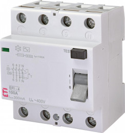 ETI EFI-4: 100 / 0,3 тип AC (10kA) 2062155