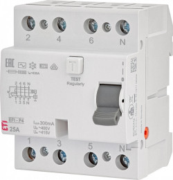 ETI EFI-P4 4p 25 / 0,3 тип AC (10kA) 2061631