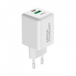 Armorstandart AR371 30W GaN Type-C + USB White (ARM77549)