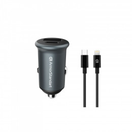 Armorstandart USB Type-C PD20W + USB QC 3.0 Grey + cable Lightning (ARM82460)