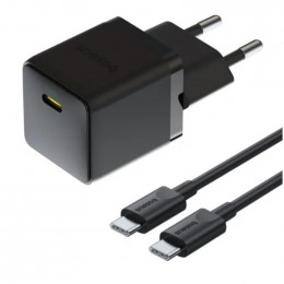 Baseus Palm Fast Charger 1C (1USB-C) 20W Black (P10111602113-01) + кабель USB Type-C 1 м