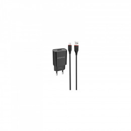 BOROFONE BA20A Sharp USB + cable USB to Micro 5P 10.5W Black (6931474702135)