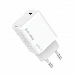 ColorWay GaN Mini 65W PD Port PPS USB-C White (CW-CHS049PD-WT)