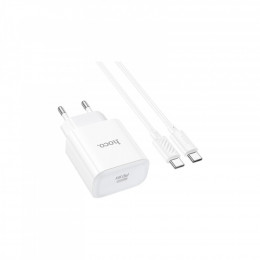 HOCO C76A Pro Majestic USB-C PD30W + cable USB-C to USB-C White (6942007616324)