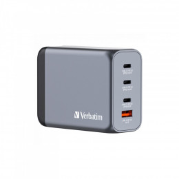 Verbatim GaN 200 W 4 ports (2xUSB-C-100 W,USB-C-65 W /USB-A -3.0) (32204)