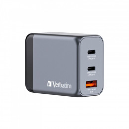 Verbatim GaN 65 W 3 ports (2xUSB-C-65 W /USB-A -3.0) (32201)