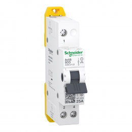 Schneider Electric iSSW, Acti9, 1P, 25A, 230/240VAC, 1P, 230/240VAC  A9SCO125