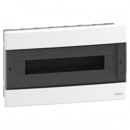 Schneider Electric Easy9 EU, врізний, 1 ряд 18 модулів, димчасті двері EZ9EUA118
