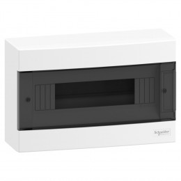 Schneider Electric Easy9 EU, навісний, 1 ряд 12 модулів, димчасті двері EZ9EUC112