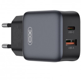 XO L156 (1USB-С, 1USB, 3А) PD, QC 3.0 Black (L156.black)