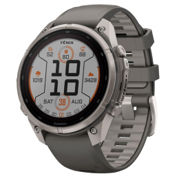 Garmin Fenix 9 Pro Solar 47mm Titanium with Pebble Gray/Silver Gray Silicone Band (010-04338-05/06) EU