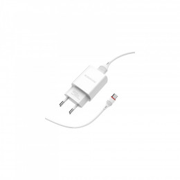 BOROFONE BA20A USB 10.5W + cable USB to USB-C white (6931474700742)
