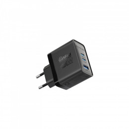 Promate powerport-45 2xUSB-C PD + USB-A QC 45W Black (powerport-45.black)