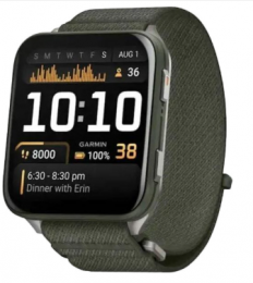 Garmin Venu X1 Moss with Titanium Caseback and Moss ComfortFit Nylon Band (010-02980-01/03/23) EU