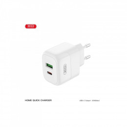 XO 1xUSB QC3.0 + 1xUSB-C PD20W (XO-QC37)