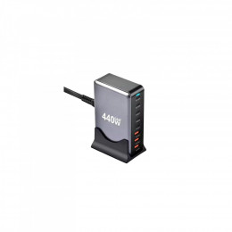 XoKo 2xUSB-С PD100W + 3xUSB-С PD65W + 3xUSB QC18W 440W GaN (QC-400)