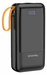 ColorWay 20 000 mAh PowerHub PD/22.5W, QC/4.0, Black (CW-PB200LP07BK)