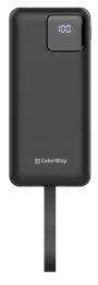 ColorWay 30 000 mAh EnergyHub PD/22.5W, QC/4.0, Black (CW-PB300LP05BK)