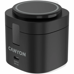 Canyon 4-in-1 wireless charging stand 30W + cable 1.0m black (CNS-WCS405BW/A)