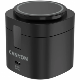 Canyon 4-in-1 wireless charging stand 30W + charger 65W + cable 1.0m black (CNS-WCS405B)