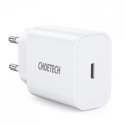Choetech (1USBх3A) Type-C PD20W Charger White (Q5004-V5)