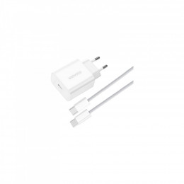 Essager USB-C PD20W + cable USB-C to USB-C white (EFJB02-JSTT2-T)