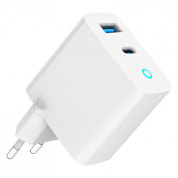 Gembird (1USBх3A + 1USB-Cх3A) White (TA-UC-PDQC30L-W-01)