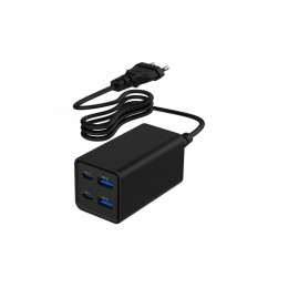 Gembird 2xUSB-C PD65W + 2xUSB QC3.0 30W black (TA-UC-2A2C-PD65-01-BK)
