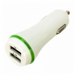 Patron 2xUSB 2A/1A white (PN-2USB-CAR-WH)