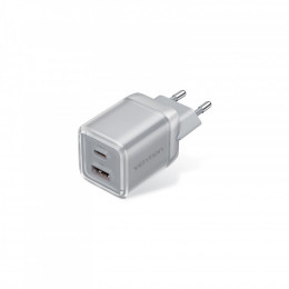 Vention 1xUSB-C PD70W + 1xUSB QC3.0 22.5W GaN transparent gray (FCGH0-EU)