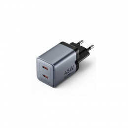 Vention 2xUSB-C PD45W GaN gray (FCDH0-EU)
