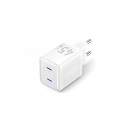 Vention 2xUSB-C PD45W GaN transparent white (FCFW0-EU)