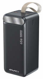 AWEI 50000mAh PA-81 65W PD 2xUSB-A/USB-C black (6954284029551)