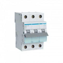 Hager 3-п. B 16A (6kA) 3M (B) (MBN316)